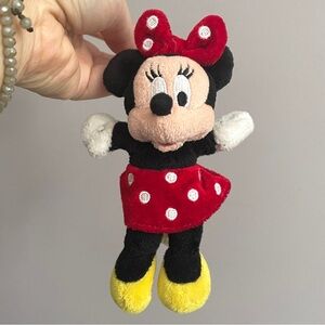 Plush Minnie Mouse Keychain / Purse Charm - 5.5" tall